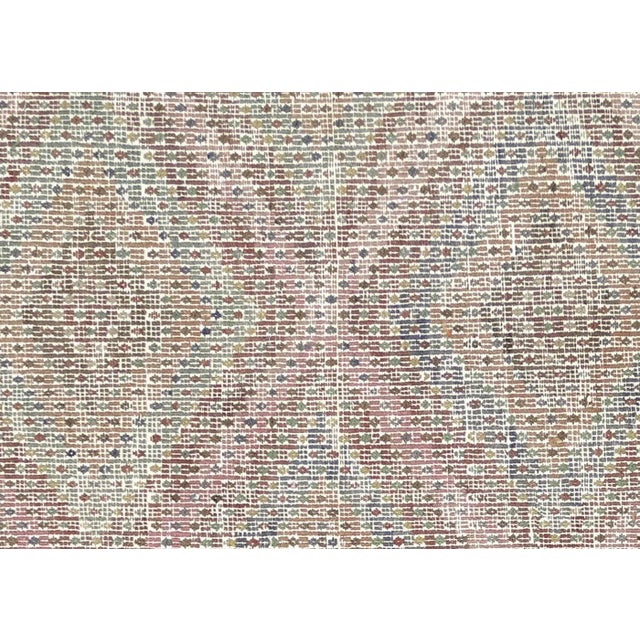 1950s Turkish Kilim. Hand woven with wool on wool foundation in the Oushak region of Turkey. Kilims & Flat Weaves are rugs...