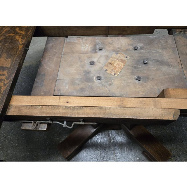 Cinnamon Marked Down (Again)! 1910s Arts & Craft-Style J K Rishel Oak Dining Room Table W Leaves & Chairs For Sale - Image 8 of 18