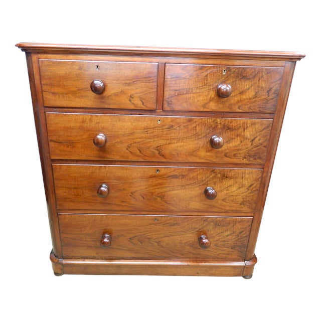 Victorian Mahogany Chest of Drawers For Sale