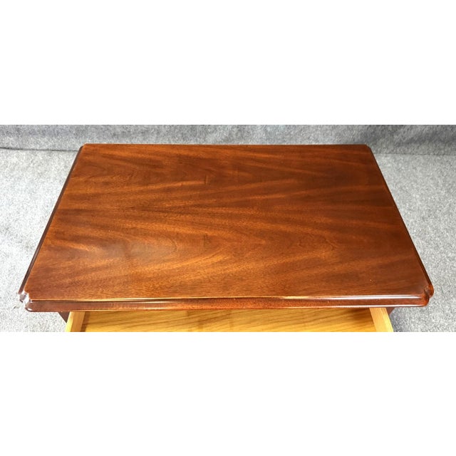 Late 20th Century Councill Craftsman Solid Mahogany Foyer Table For Sale - Image 9 of 10