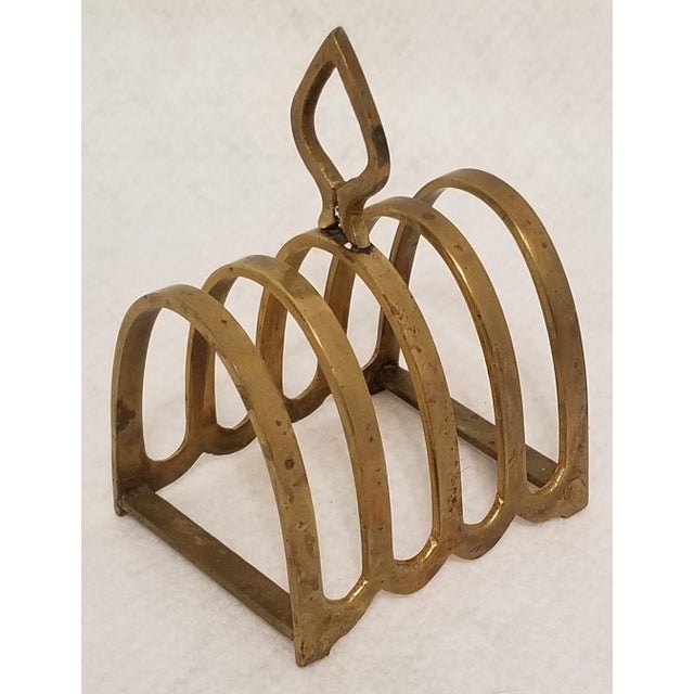 Vintage Art Deco Brass 4 Slice Toast Rack or Letter Holder Chairish