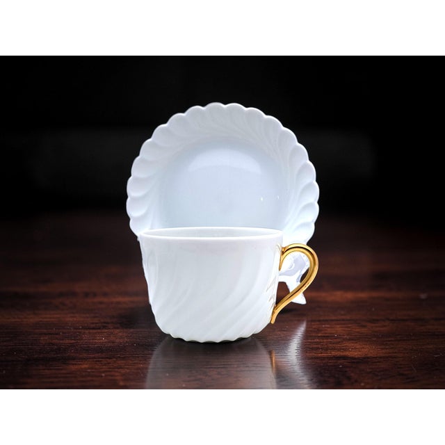 Ancona Teacups by Richard Ginori for Doccia Manufacture, 1980s, Set of 12 For Sale - Image 3 of 10