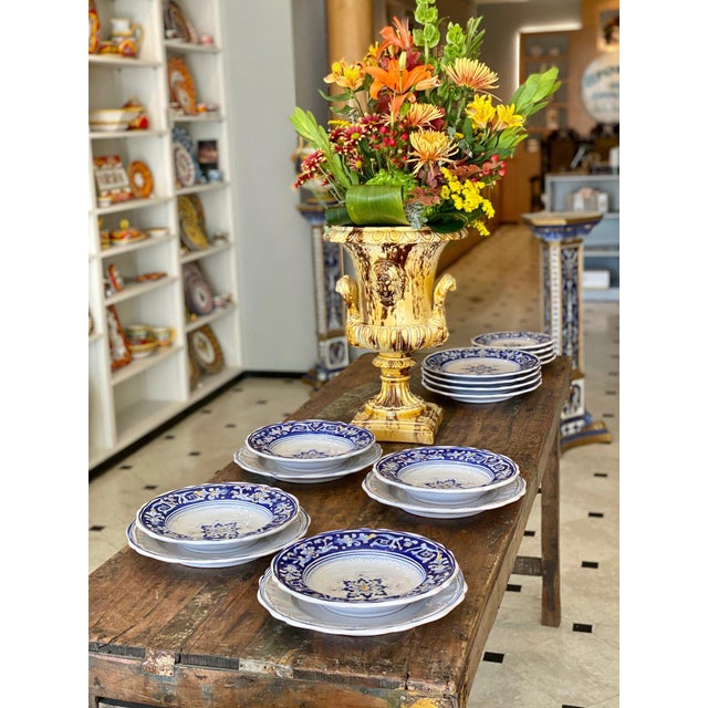 Traditional Antico Deruta Dinner Plate, Simplified - Set of 4 For Sale - Image 3 of 7