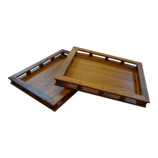 Dansk Jens Quistgaard Teak Serving Trays - a Pair For Sale
