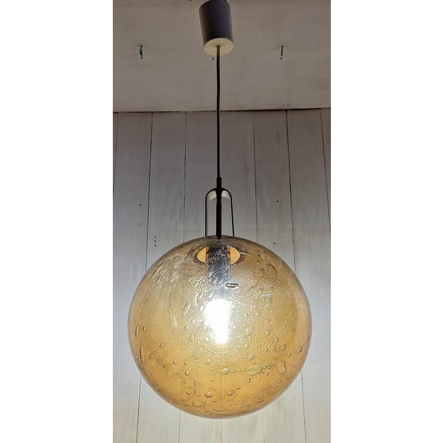 1970s Vintage Pendant Lamp by Doria-Leuchten, 1970s For Sale - Image 5 of 9