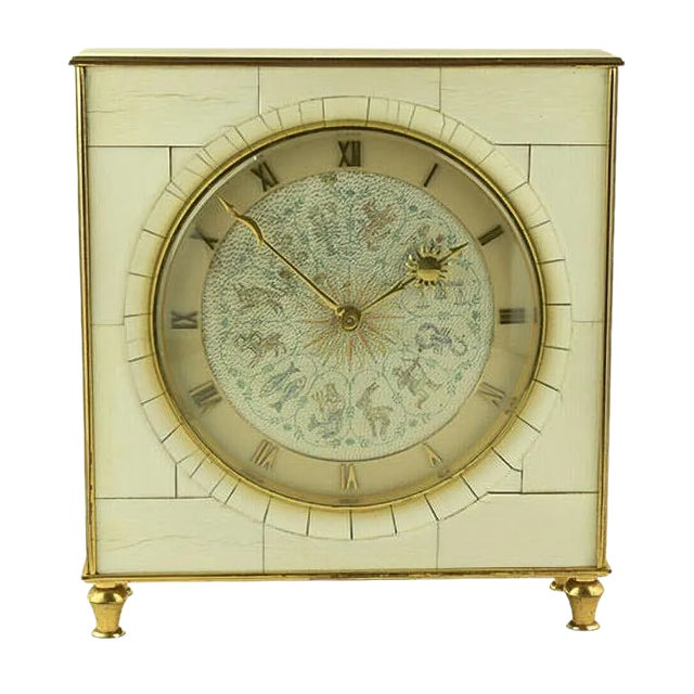 Table Clock with Hour Strike from Junghans, Germany, 1950s For Sale