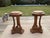 A Pair of Restoration Hardware Sculptural Pedestal Side Tables, Drinks Tables With Glass Tops For Sale - Image 16 of 18