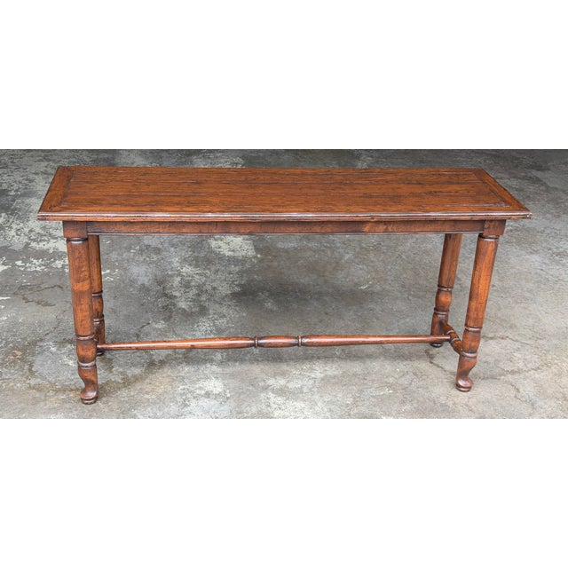 Wood Guy Chaddock Melrose Collection Country English Plank-Top Console Table For Sale - Image 7 of 12