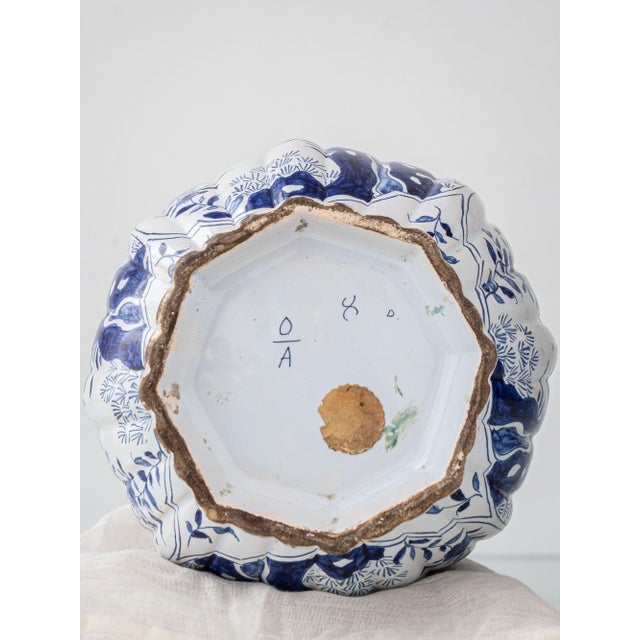 Delft-Style Blue and White Ceramic Table Lamp by Samson, 1880-1910 For Sale - Image 14 of 17