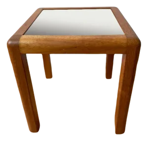 Small 60s Oak Table Plant Stand Mid-Century Design Stand