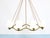 Large Viennese Modernism Curved Brass Wave Chandelier by Hugo Gorge, 1940s For Sale - Image 13 of 18