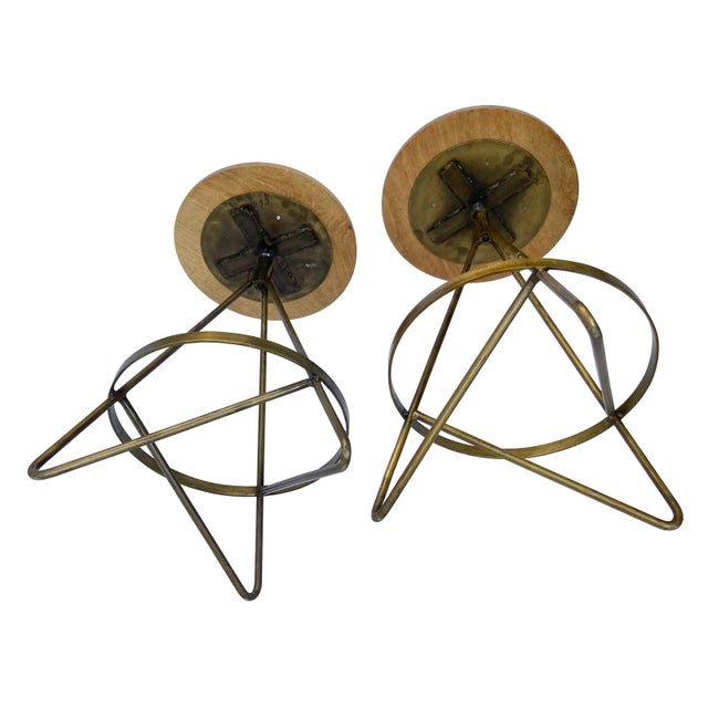Pr. Vintage Bar Stools For Sale - Image 10 of 10