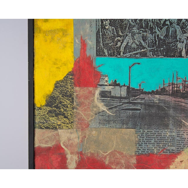 Mixed Media Painting and Collage by Anthony Louis Popcheff For Sale - Image 4 of 8