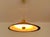 Large Vintage Danish pendant light featuring a semi-sized brass shade and white enamel inside Dimensions : Total Height:...