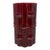 1950’s Red Wing Usa Burgundy Bamboo Ceramic 7.5” Tall Vase #400 Light Grey Interior For Sale