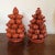 19th Century 19th Century Chinese Monochrome Porcelain Coral Glaze Altar Temple Fruit Pyramids - A Pair For Sale - Image 5 of 12