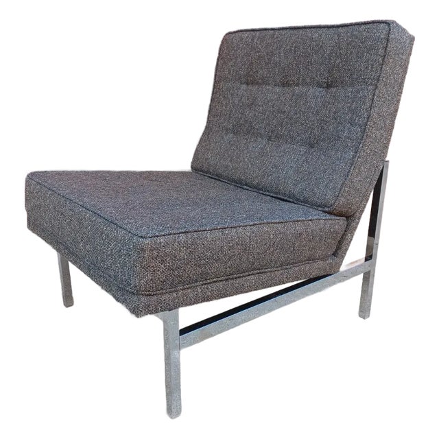 Mid Century Modern Knoll Armless Lounge Chair For Sale