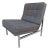 Mid Century Modern Knoll Armless Lounge Chair For Sale