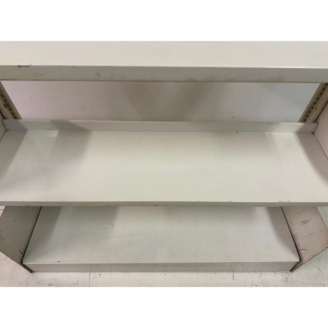 White Industrial Congresso Bookcase or Shelving System in White Steel by Lips Vago, 1960s For Sale - Image 8 of 15