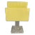 Mid 20th Century Yellow Lucite on Clear Stand Napkin Holder For Sale