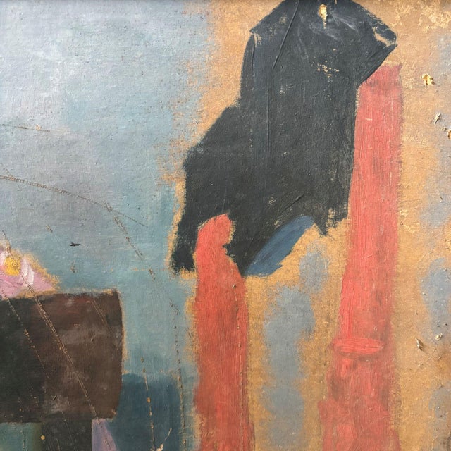 Arnout Colnot, Portrait of a Woman, Verso: Resting Boys, Oil on Board, 1960s, Framed For Sale - Image 16 of 18