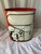 This is a vibrant and playful midcentury metal waste paper basket. The striking red and black pallet is reminiscent of the...