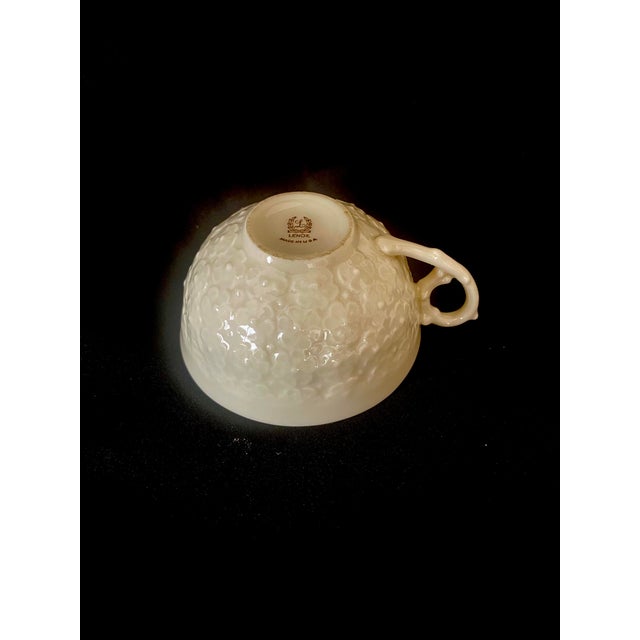 Lenox Reproduction of First Lenox Piece (#1) Designed 1889 Limited Edition Demitasse Cup & Saucer - 2 PCS Mid 20th Century Mint Condition For Sale - Image 16 of 18