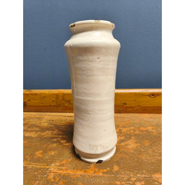 Large 18th Century Italian Ceramic Apothecary Jars, 1760s, Set of 2 For Sale - Image 17 of 18