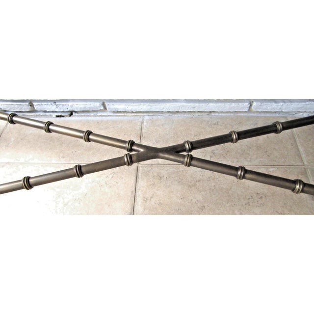 Theodore Alexander Mahogany Edwardian Bamboo Console Table Indochine 5300-138 For Sale - Image 10 of 12