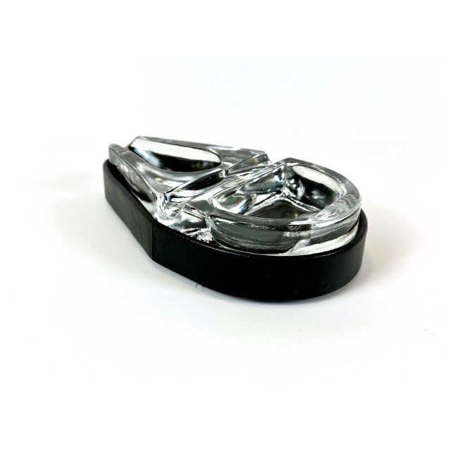 Vintage Leather Pipe Ashtray in the style of Paul Dupré for Lafon, 1960s, in Very Good conditions. Designed 1970 to 1979