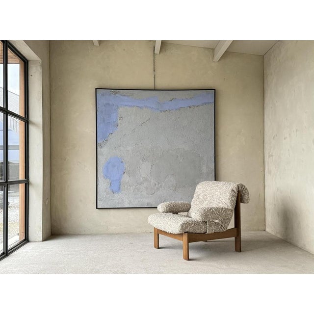 A mixed media painting on canvas by ullate ( guillermo pérez pérez jiménez ) 1943-2018. This large abstract mixed media on...