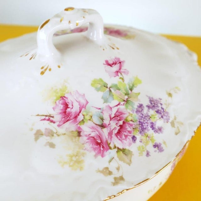 Tureen with Flowers from Ginori For Sale - Image 4 of 10