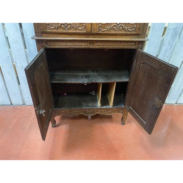 Small Two-Piece Glazed Cabinet For Sale - Image 6 of 13