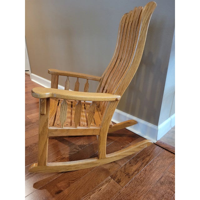 Amish Made Solid Oak Children's Rocker Chairish