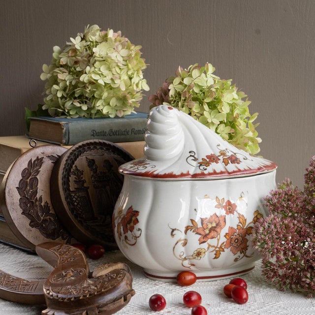 Vintage Porcelain Candy Dish by Albert Laurent for Couleuvre, 1940s For Sale - Image 3 of 15