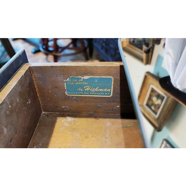 Silver 1950s Mirrored Midcentury Chest Nightstand by Hickman For Sale - Image 8 of 11