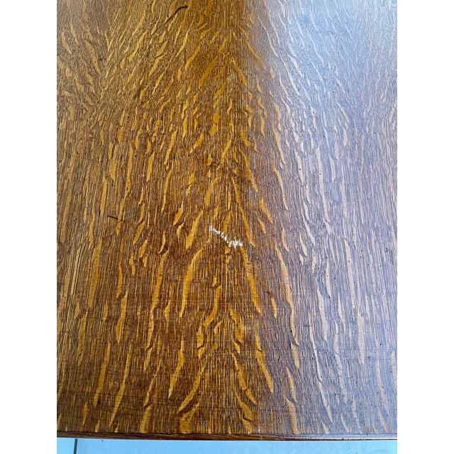 1940's Clemco Us Military Solid Oak Desk For Sale - Image 9 of 13