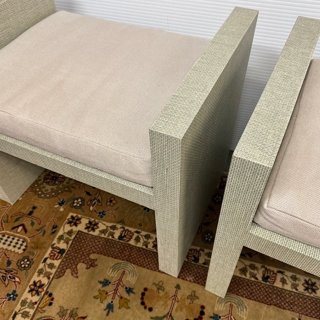 Off-white Megan Molton H Benches, Pair For Sale - Image 8 of 12