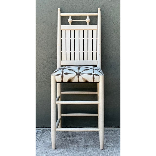 Vintage Slat Counter Stool For Sale - Image 10 of 12