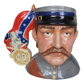 American Royal Doulton American Civil War Confederate & Union Soldier Character Jug For Sale