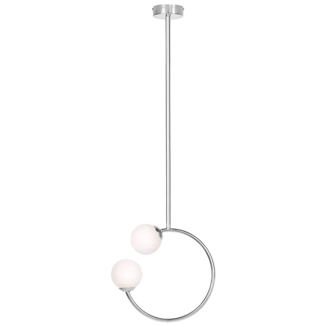 Gabriela Stainless Steel Ceiling Lamp by Royal Stranger For Sale