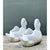 Vintage Cast Concrete Swan Planters - Pair For Sale - Image 4 of 12
