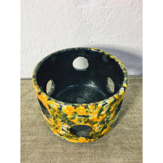 Green Mid-Century Ceramic Plant Pot, Bodrogkeresztúr, 1960s For Sale - Image 8 of 10