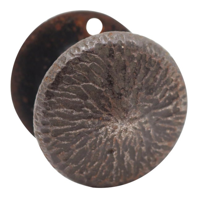 Arts & Crafts Cast Iron Dummy Door Knob For Sale