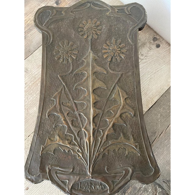 Art Nouveau Repoussé Copper Key Box, 1890s For Sale - Image 4 of 10
