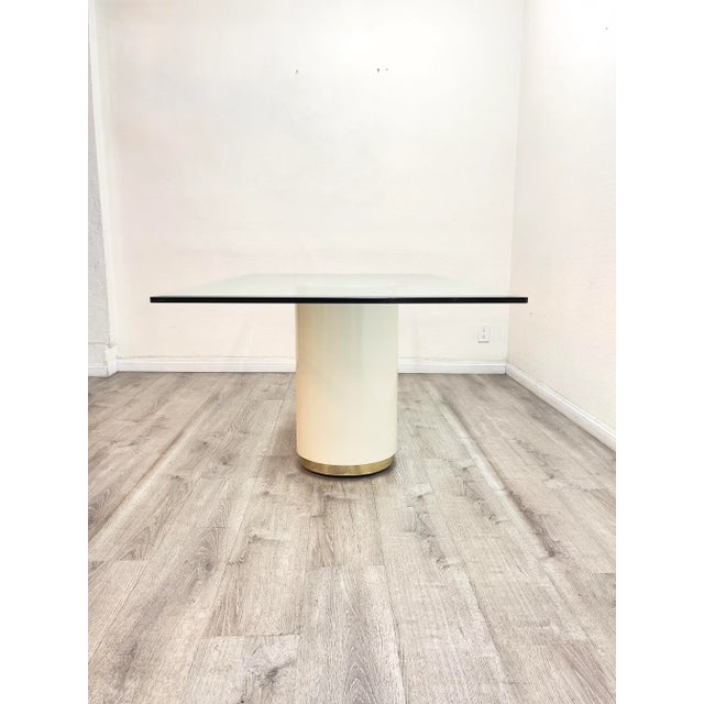 White Postmodern Dining Table For Sale - Image 9 of 13