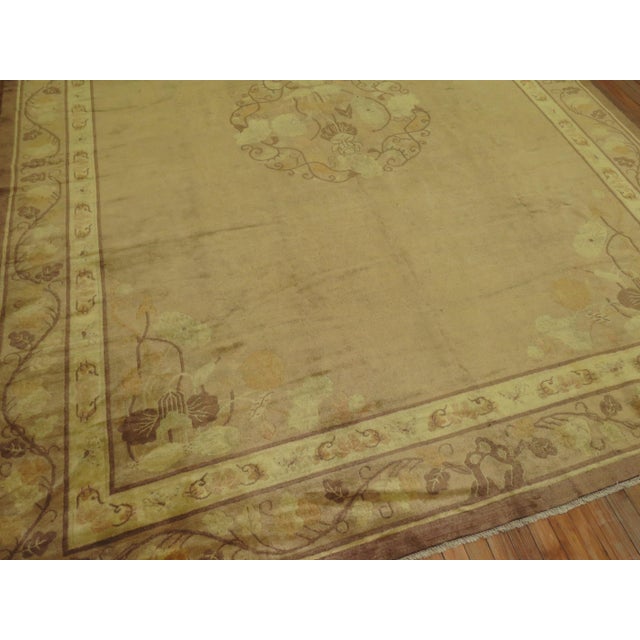 Pale Antique Chinese Rug For Sale In New York - Image 6 of 6