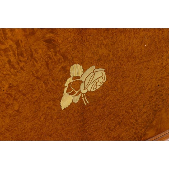Art Deco Bed in Mahogany and Amboyn from Jules Leleu, 1923 For Sale - Image 9 of 18