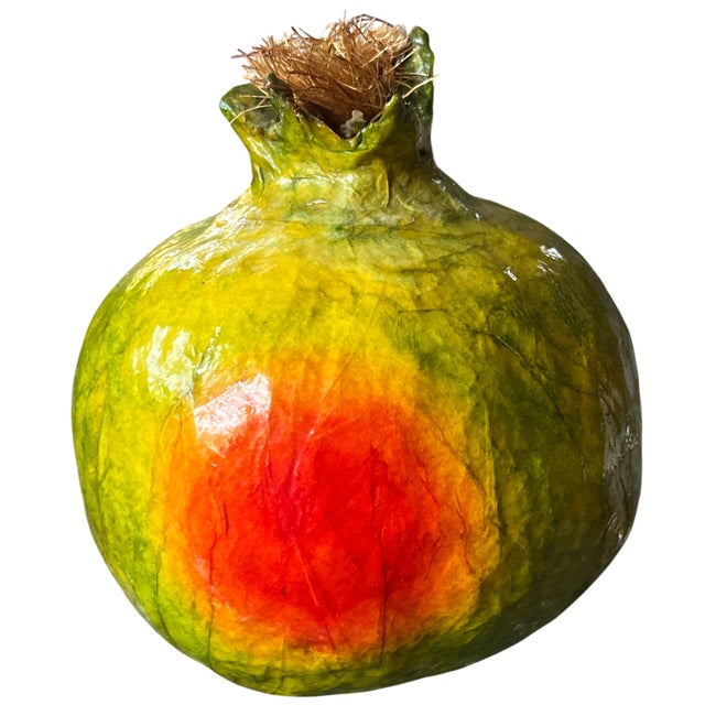 2000 - 2009 Vintage Hand-Painted Papier-Mâché Vegetables – Set of 5 For Sale - Image 5 of 10