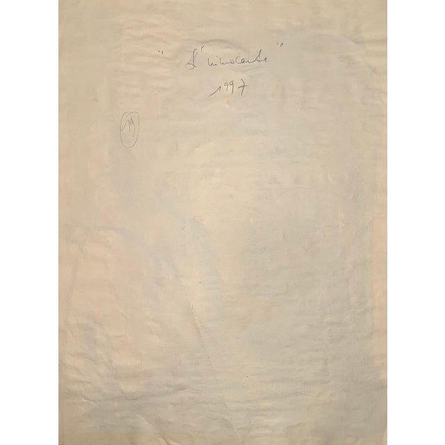 Charcoal Gilbert Pauli, Innocence, Watercolor on Paper, 1997 For Sale - Image 8 of 9